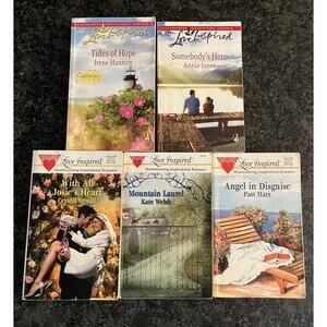 5 Love Inspired Inspirational Romance Vintage Paperback